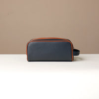 Emmiliano Toiletry Bag - Pebble Blue / Tan