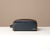 Emmiliano Toiletry Bag - Pebble Blue / Tan