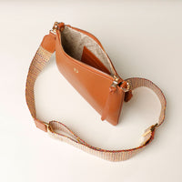 Pouch Isabella with Patterned Strap