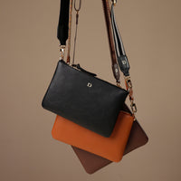 Pouch Isabella with Patterned Strap