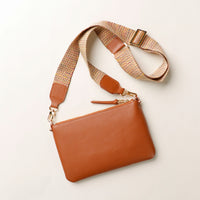 Pouch Isabella with Patterned Strap