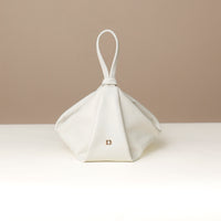 Ivory Silueta Bag by Danilo’s – sculpted leather handbag with minimalist top handle