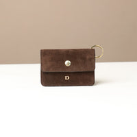 Suede Mini Duo Card Holder