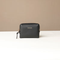 Mini Emma Toiletry Bag - Pebble Black