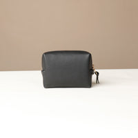 Mini Emma Toiletry Bag - Pebble Black