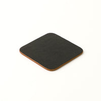 Office Leather Desk 6-Set (Pencil Holder) - Pebble Black with Napa Tan