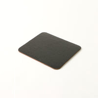 Office Leather Desk 6-Set (Pencil Holder) - Pebble Black with Napa Tan