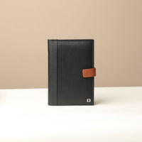 Nirua Small Portfolio - Pebble Black/ Tan