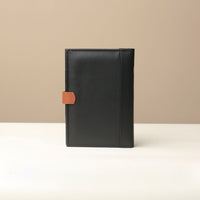 Nirua Small Portfolio - Pebble Black/ Tan