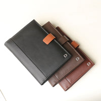 Nirua Small Portfolio - Pebble Black/ Tan