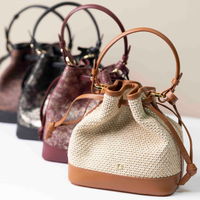 Mini Silvie Bucket Raffia