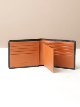 Slim Clark Billfold - Black/ Tan