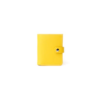 Porta tarjetas con bloqueo RFID y cierre de broche - Amarillo corrugado