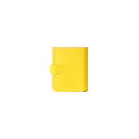Porta tarjetas con bloqueo RFID y cierre de broche - Amarillo corrugado