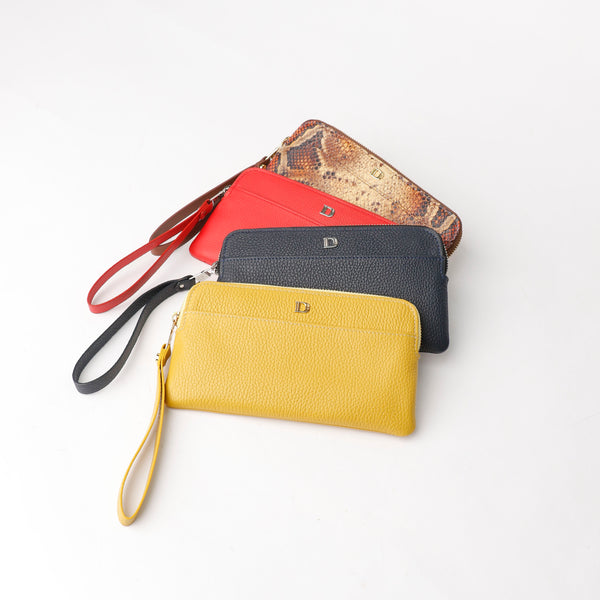 Antonella pouch & Card holder - Pebble Red