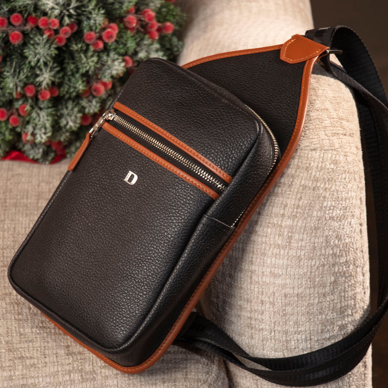 Sling Pack Andres Classic Minimalist Leather Crossbody Backpack Danilo s Fine Leather