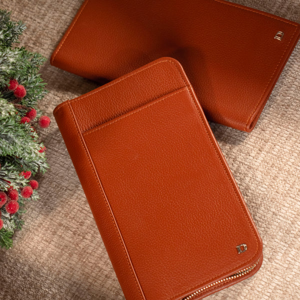 Alfaro Document Holder - Pebble Brown