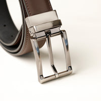 Black and Brown Double Use Leather Belt