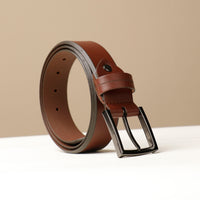 Brown Smooth Leather Belt