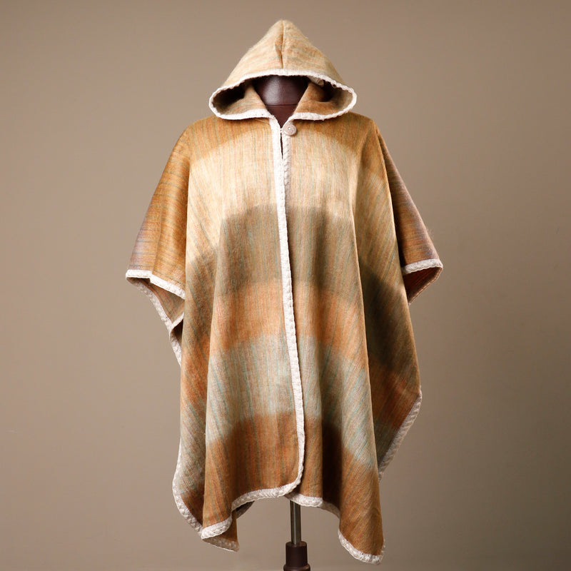 Poncho trasparente da donna, Maglione lavorato a maglia Poncho trasparente da donna, Maglione lavorato a maglia