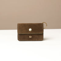 Suede Mini Duo Card Holder