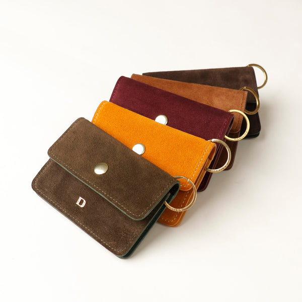 Suede Mini Duo Card Holder