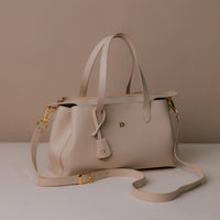satchel-handbag-solene-bag-arena-beige-leather-straps-front-side-view