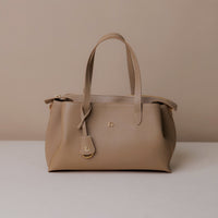 satchel-handbag-solene-bag-dark-taupe-beige-leather-frontview
