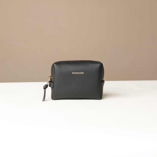 Mini Emma Toiletry Bag - Pebble Black
