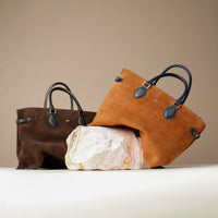 Suede Saule Tote Bag