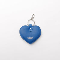 Llavero de corazón pequeño - Napa Azul