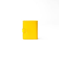 Porta tarjetas con bloqueo RFID y cierre de broche - Amarillo Napa