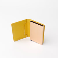RFID Blocking Card Case Wallet - Pebble Yellow