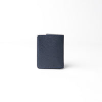 Porta tarjetas con bloqueo RFID - Azul oscuro corrugado
