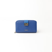 Svana Wallet - Pebble Blue with Napa blue