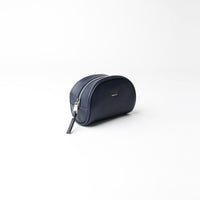 Anabelle Cosmetic Pouch - Pebbled Dark Blue