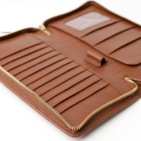 Alexander Document Case - Pebbled Brown