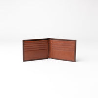 Double Billfold Patrick - Croc emboss with Light Brown