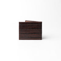 Milano Wallet - Dark Brown Exotic with Napa Brown