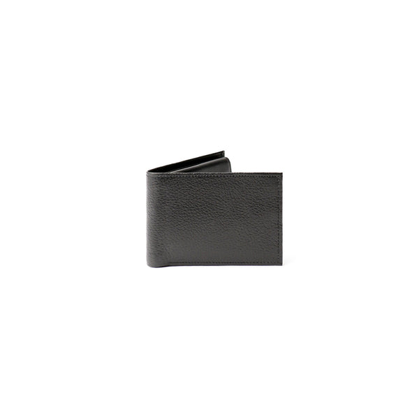 Royal Billfold Lux Wallet - Black Pebbled & Black Napa