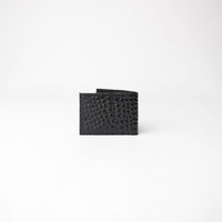 Billetera Royal LUX - Negro croc con negro Napa
