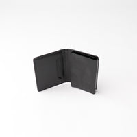 Cartera para tarjeta con bloqueo RFID - Negro exótico con Napa Negro