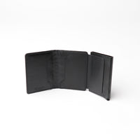 RFID Blocking Card Case Wallet - Exotic Black with Napa Black