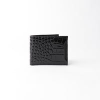 Milano Wallet - Black Exotic with Napa Brown