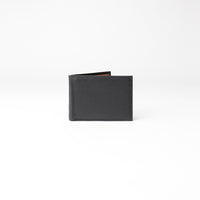 Double Billfold Patrick - Pebbled black with Tan