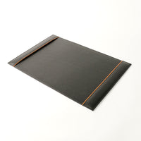 Office Leather Desk 6-Set (Pencil Holder) - Black & Tan