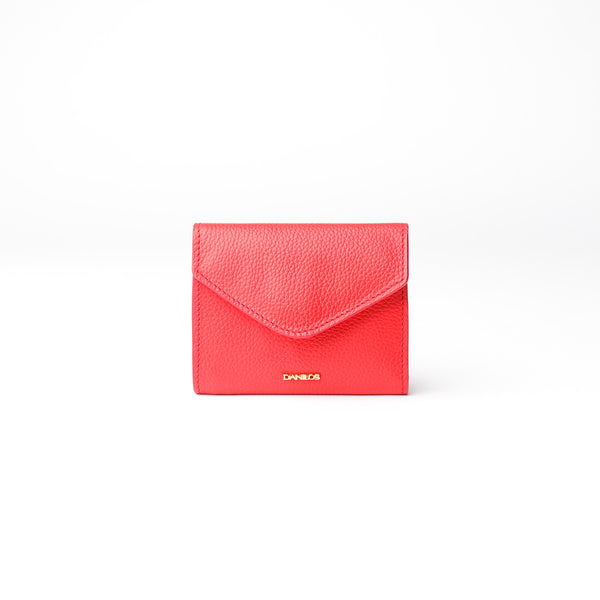 Small Anahi Wallet - Pebble Red