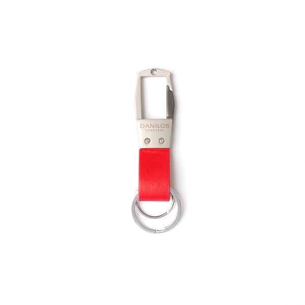 Leather Key Fob - Napa Red