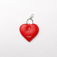 Llavero de corazón pequeño - Corrugado rojo