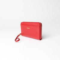 Carlota Wallet - Pebble Red with Napa Red